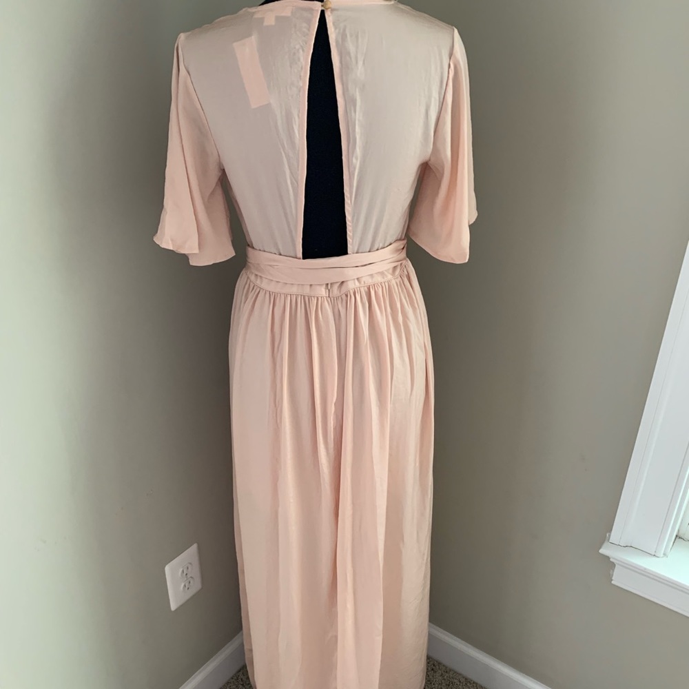 NWT Boutique Nude Romper Maxi Dress - Picture 3 of 7